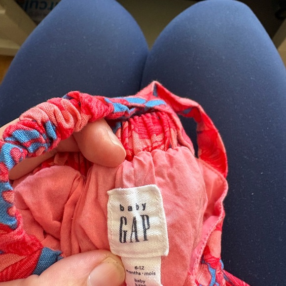 🩷6 for $20🩷 GAP Pink and Blue Floral Kids Casual Dress - Picture 4 of 4